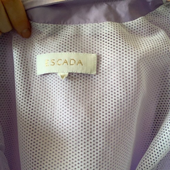 Escada Lavender Zip Up Windbreaker Top - Picture 5 of 5